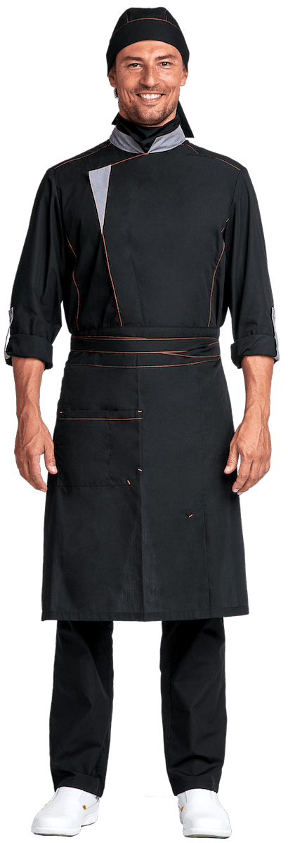 Костюм ГУРМАН , черный-серый